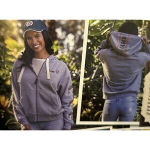 NEW CSU Colorado State Retro Rams Aggies Womens Zip Hoodie Jacket Medium NCAA